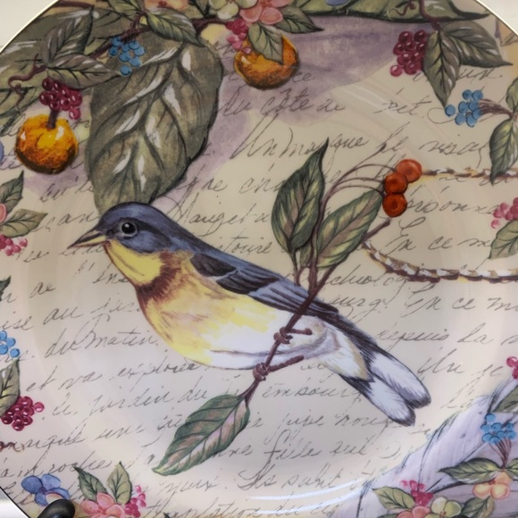 MCM American Atelier Morning Song Bird Plate - Picture 2 of 3